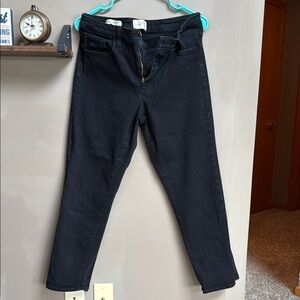 Women's Black Jeans universal thread 8/29R high rise slim straight